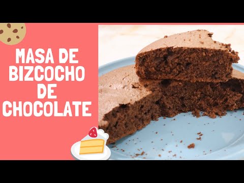 COMO HACER MASA DE BIZCOCHO DE CHOCOLATE