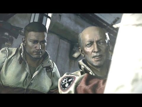 Wolfenstein: The New Order - Camp Belica: BJ & Set Roth "Get the Battery Plan" Labor Camp Cutscene