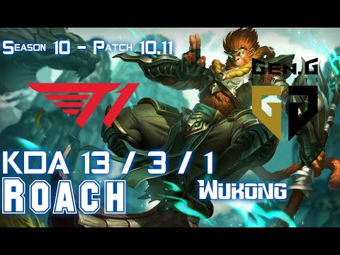 T1 Roach WUKONG vs SYLAS Top - Patch 10.11 KR Ranked