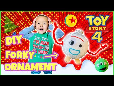 How To Make Forky Tree Ornaments | DIY Toy Story 4 Disney Christmas Decorations