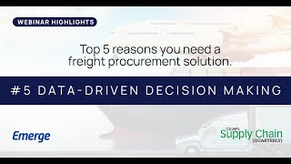 Top 5 Reasons You Need a Freight Procurement Solution- #5 Data-Driven Decision M