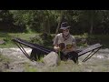 Гамак розкладний одномісний Naturehike Outdoor Folding Hammock NH20JJ011, 300D Oxford, чорний