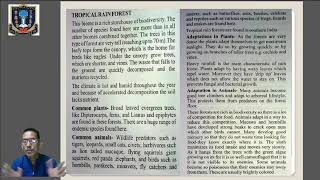 Class 11 Science  EVS  Topic ECOLOGY BIOME