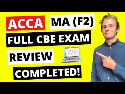 ⭐️ ACCA MA (F2) CBE FULL EXAM REVIEW COMPLETED! ⭐️ How to Pass ACCA Management Accountancy | ACCA F2