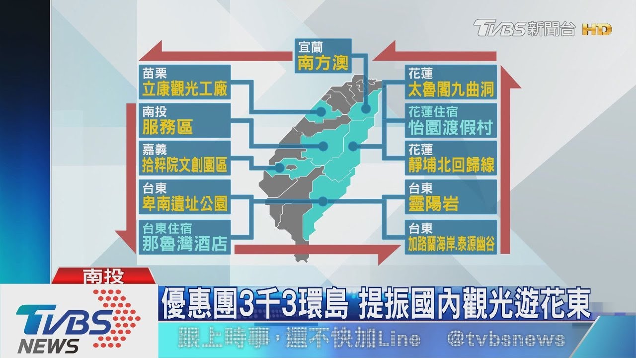 優惠團3千3環島 提振國內觀光遊花東