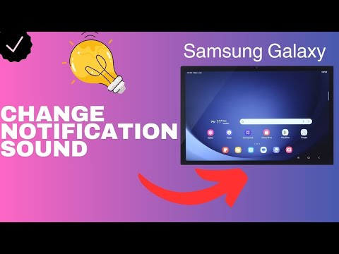 How to change the notification sound in the Samsung Galaxy Tab A9+ device?