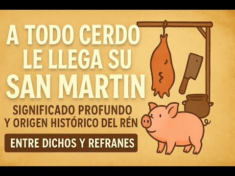 A todo cerdo le llega su San Martín: significado profundo y origen histórico del refrán