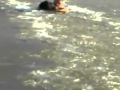 Guy Break Through A Frozen River To Save His ...