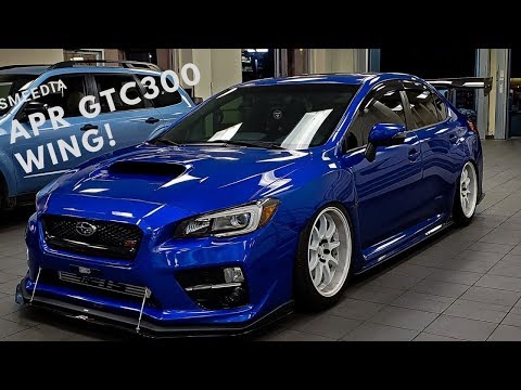 APR GTC300 Wing on the STI!