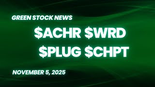 Archer Aviation ($ACHR) | WeRide ($WRD) | Plug Power ($PLUG) | ChargePoint ($CHPT)