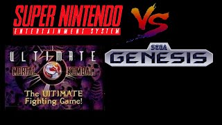 Ultimate Mortal kombat 3 SNES vs Sega Genesis.Music OST/sound comparison