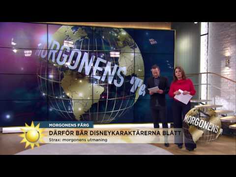 Därför bär disneykaraktärer blått - Nyhetsmorgon (TV4)