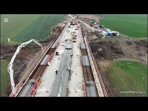 Nadvožnjak nove pruge do aerodroma i EXPO-a - dron video