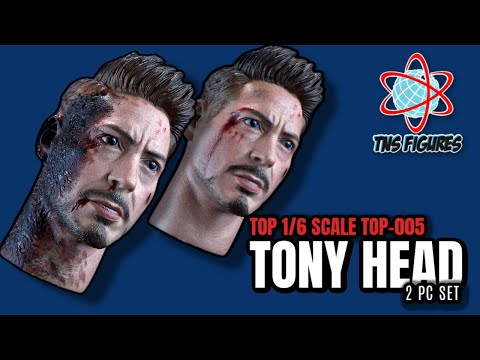 TNSFigures Top-005 Tony Stark Head Sculpt 2pc Set | Video Review