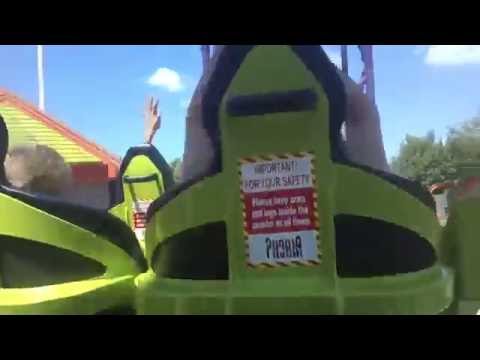 Back row point of view footage of Phobia Phear Coaster