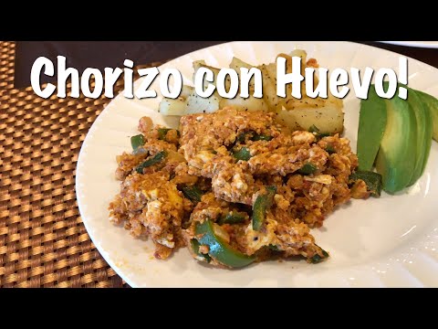 Chorizo con Huevo - Como hacer Chorizo con Huevo - Receta de Chorizo con Huevo
