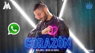 Maluma - Corazón(official video) ft. Nego de borel || Whatsapp status||Spanish & english song lyrics