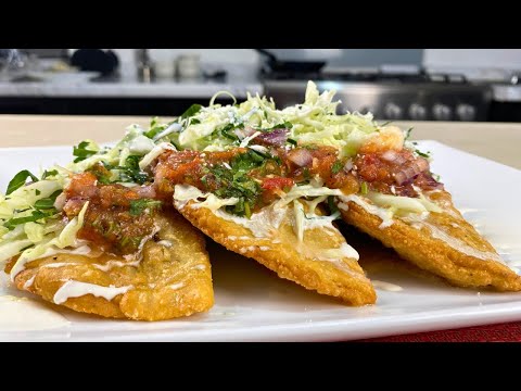 ¿Cómo Hacer QUESADILLAS FRITAS con Relleno de Pollo?