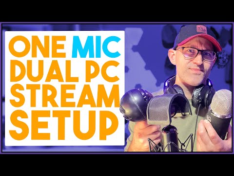How to use one MIC on a dual PC setup NO EXTRA CABLES  w/ Digital Audio