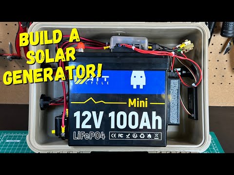 Compact DIY 100Ah LiFePO4 Solar Generator
