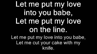 AC/DC-Let Me Put My Love Into You Lyrics