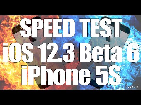 Speed Test : iPhone 5S - iOS 12.3 Beta 6 vs iOS 12.2 (Build # 16F5156a)