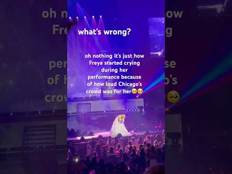 freya started crying #performance#freya#fyp#zombies4#ytshorts#hxjvse#crying#song#chicago#crowd#viral