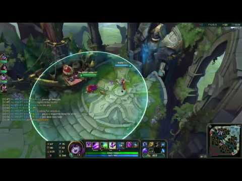 Lulu vs Akali - How to counter Akali - League of Legends Gameplay [S6] - Lulu Top Is The Best.