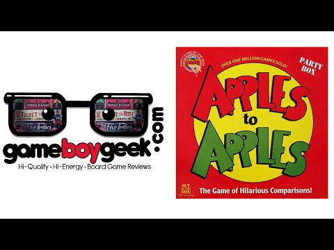 The Game Boy Geek Reviews Apples to Apples