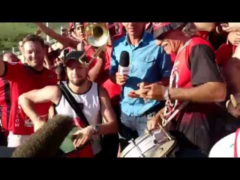 Regis Roesing com a Torcida Brasil de Pelotas (Xavante)