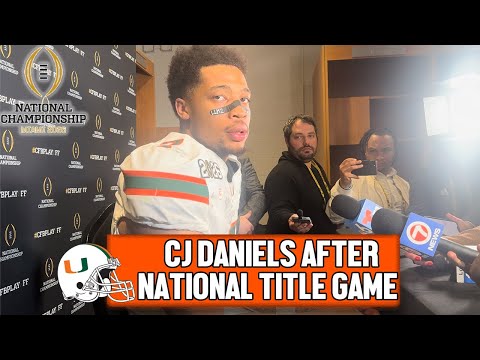 CJ Daniels on Miami's Loss to Indiana in National Championship Game | Postgame Press Conference