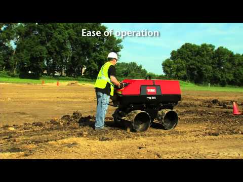 TR-34D Trench Roller Walk-Behind Operation