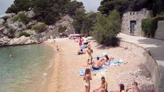 preview picture of video 'Beautiful beach, Croatia (Hrvatska) Makarska riviera, Brela, Podrace beach'