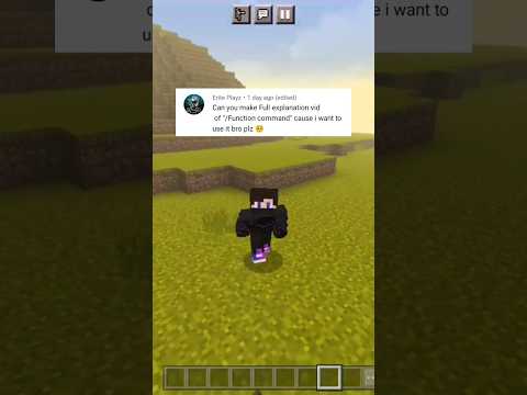 How to use Function Command in Minecraft #shorts #minecraft #minecraftcommands
