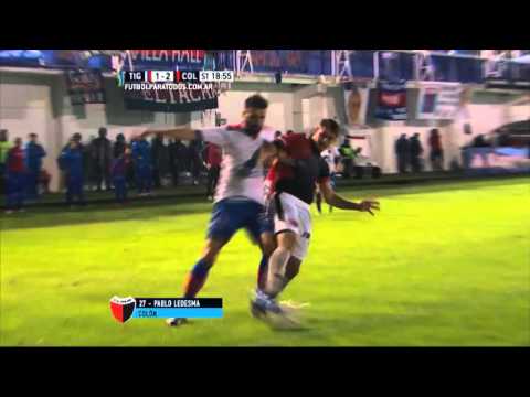 Gol de Ledesma. Tigre 1 - Colón 2. Liguilla Pre Sudamericana 2015. FPT