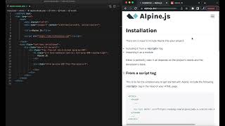 Alpine Js - Installation