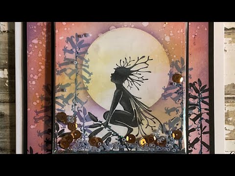 The Woodland Sprite As A Shaker Card by Jo Rice #laviniastamps  #cardmaking