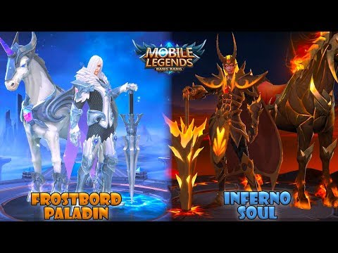 Leomord Inferno Soul Epic Skin Vs Frostborn Paladin Starlight Skin | Mobile Legends