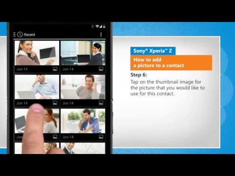 set a picture to a contact in Sony® Xperia™ Z