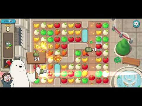 We Bare Bears Match3 Repairs Level 276 - No Boosters