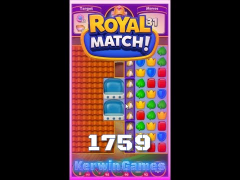 Royal Match Level 1759 - Super Hard Level - No Boosters Gameplay