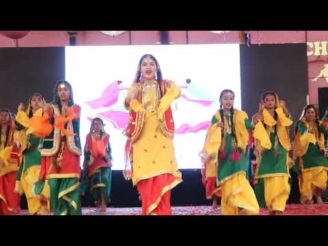 Punjabi Lok Nach Luddi 💃 | Annual Function 2025 | ADHARSHILA SCHOOL ABOHAR 