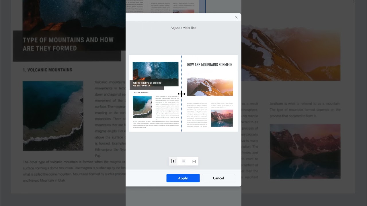 Split one Page into multiple pages | Split PDF Page