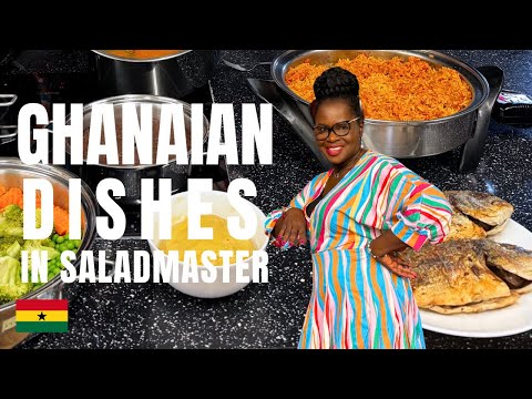 Ghanaian Cooking in Saladmaster | Fried Fish No Oil | Jollof Rice | Fufu | Neolife Cooking Club