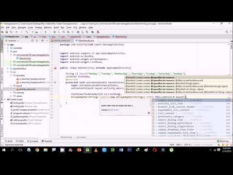 Creating Simple ListView in Android Studio | Part One