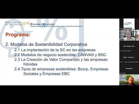 Curso Llamp AMES y Aceleración 3I: Sostenibilidad Corporativa_video (Sesión 2)