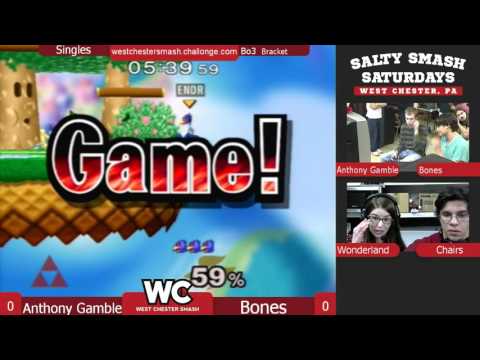 WCS 10/11/15 Singles Bracket: Anthony Gamble (Sheik/Marth) VS Bones (Falco)