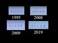 PIXAR Animation Studios Closing Logo Comparison 1995 2008 2009 2019
