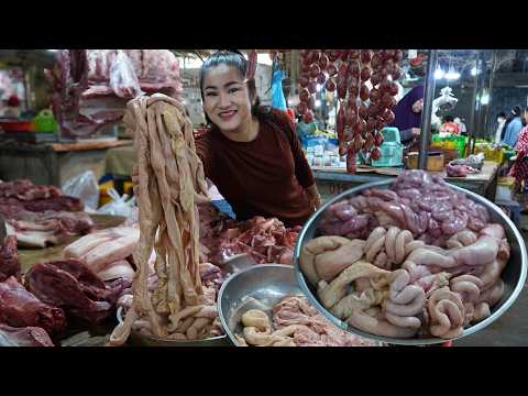 Country chefs: Buy pork intestine and cooking | Braised pork intestine cooking