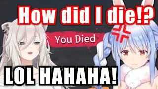Botan Can't Stop Laughing At Pekora Who Keeps Dying【Hololive】